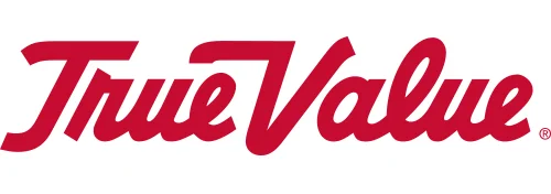 The True Value logo displayed in bold, red cursive lettering on a white background.